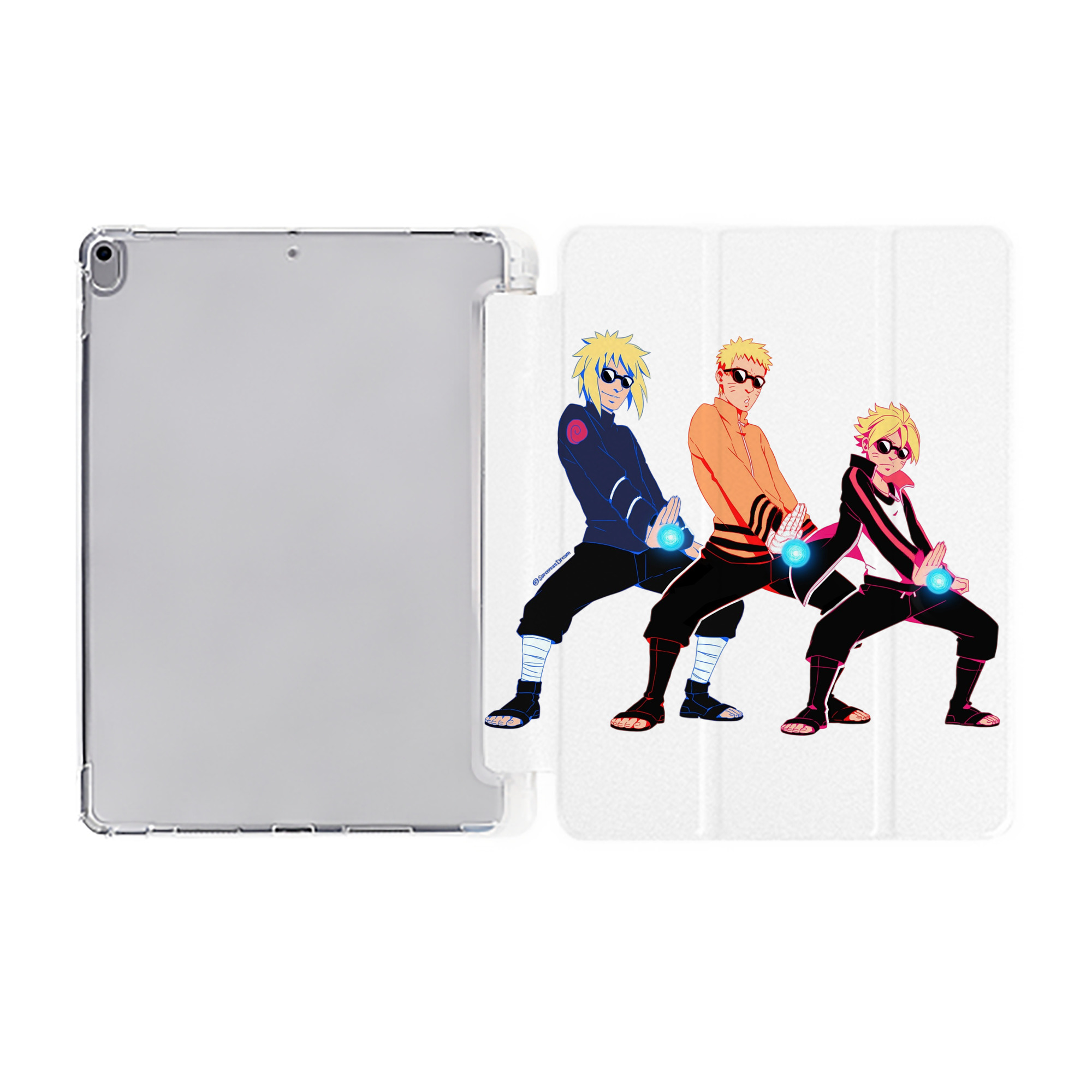 （画像用） NARUTO -ナルト- うずまき ナルト Uzumaki Naruto IPad ケース ペン収納付き 三つ折りスタンド PUレザー×シリコン 対応機種9.5/10.5/10.9インチ